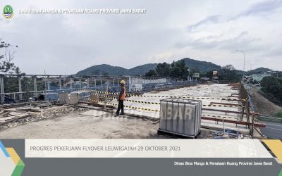 Pembangunan Flyover Leuwi Gajah masih sesuai target (Progres 29 Oktober 2021)