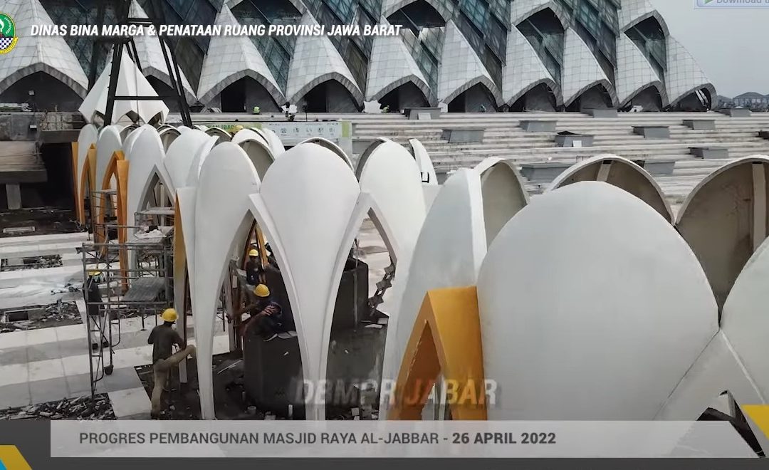 Progres Pembangunan Masjid Al Jabbar Tahap IV – 26 April 2022